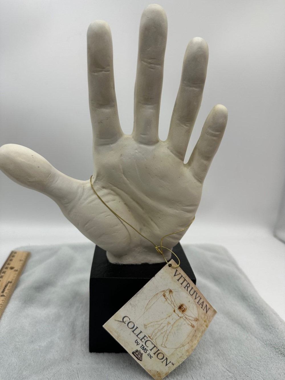 Vintage Vitruvian Collection Left Hand Sculpture - Matte White 2006 by TMS w/Tag - Picture 2 of 8